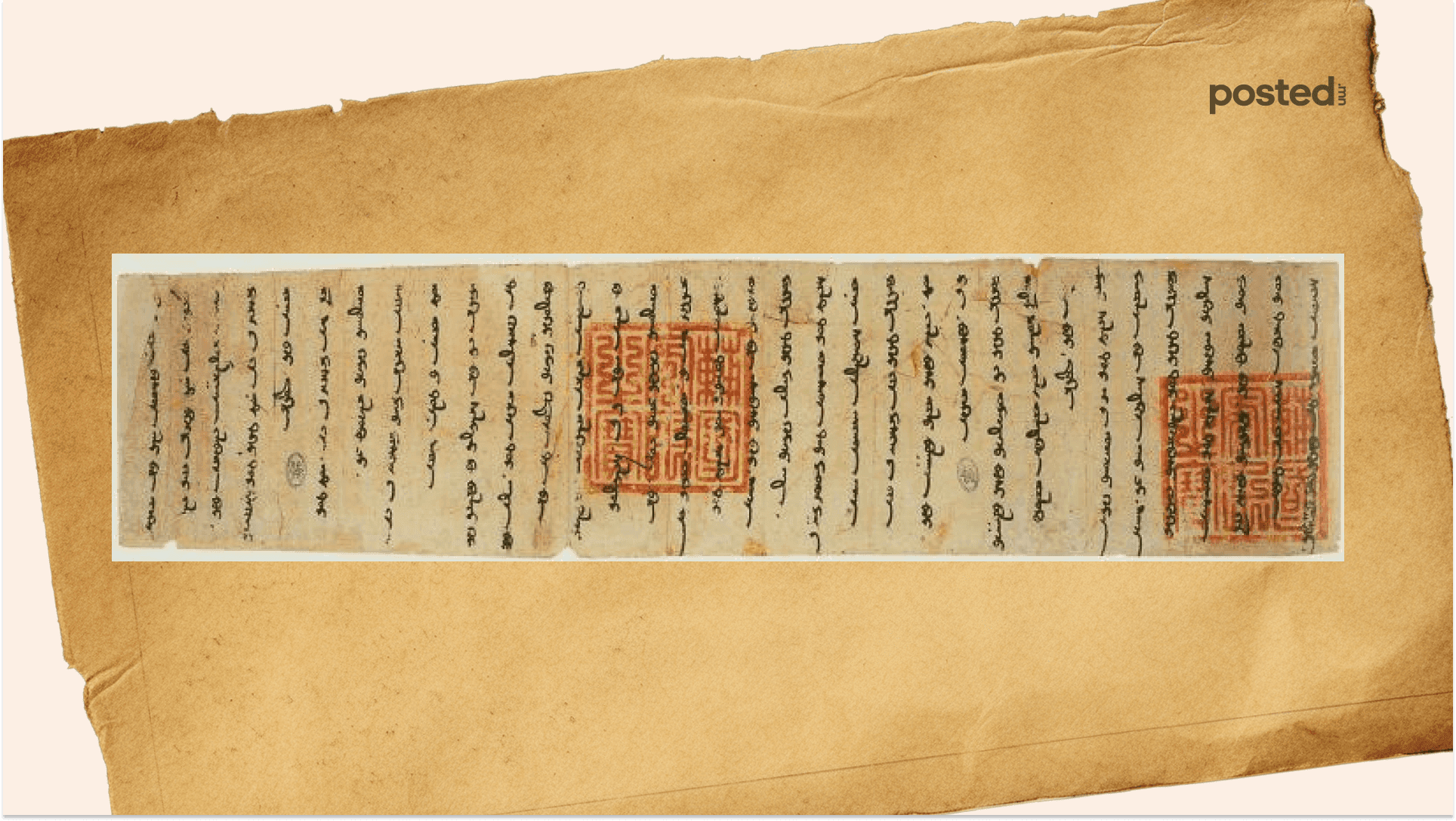 Монголын Эзэнт Гүрний үеийн чухал таван захидал нийтлэлийн зураг