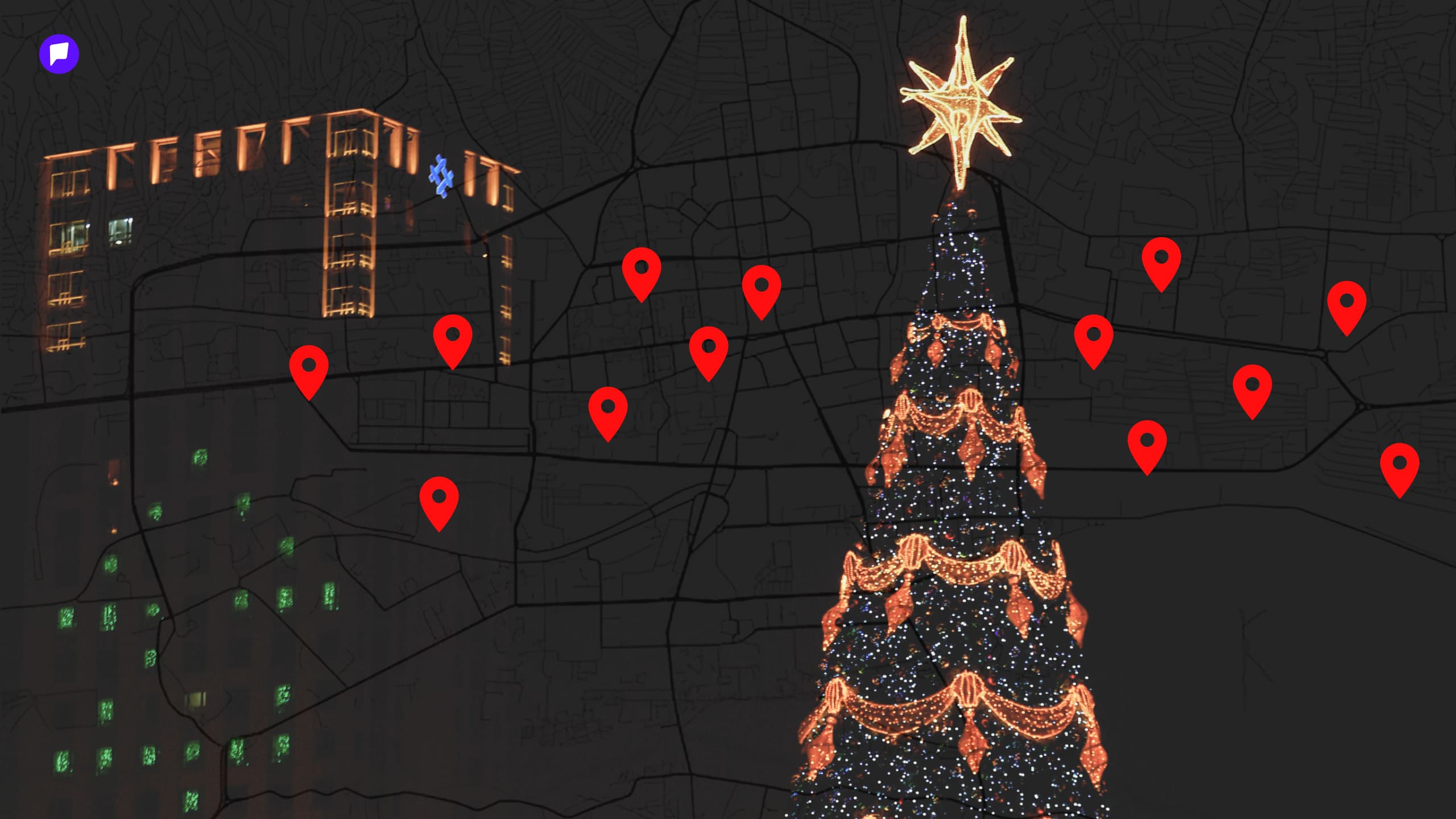 Нийслэлийн 9 дүүргийн 14 байршилд буй сүлд модны гэрлийг өнөөдөр орой 19:00 цагт нэгэн зэрэг асаана - нийтлэлийн зураг