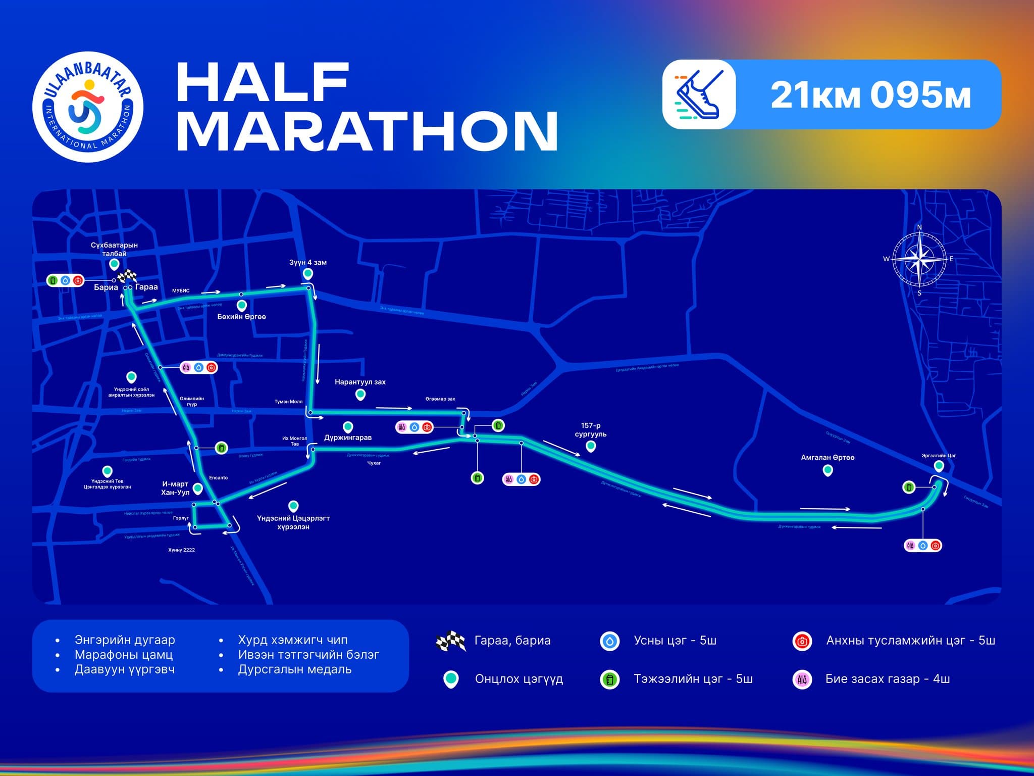 Улаанбаатар марафон олон улсын гүйлтийн гурван ангиллын маршрут зарлагдлаа нийтлэлийн зураг