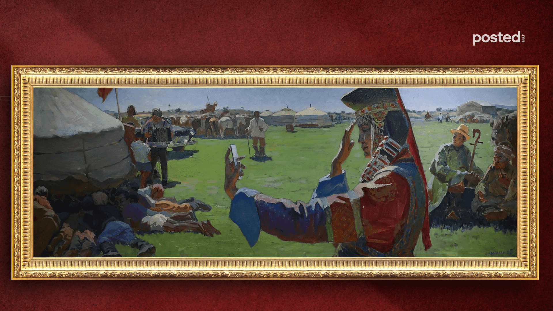 Дэлхийд цор ганц монгол уран зургуудыг хадгалж, хамгаалахыг чухалчлах нь нийтлэлийн зураг